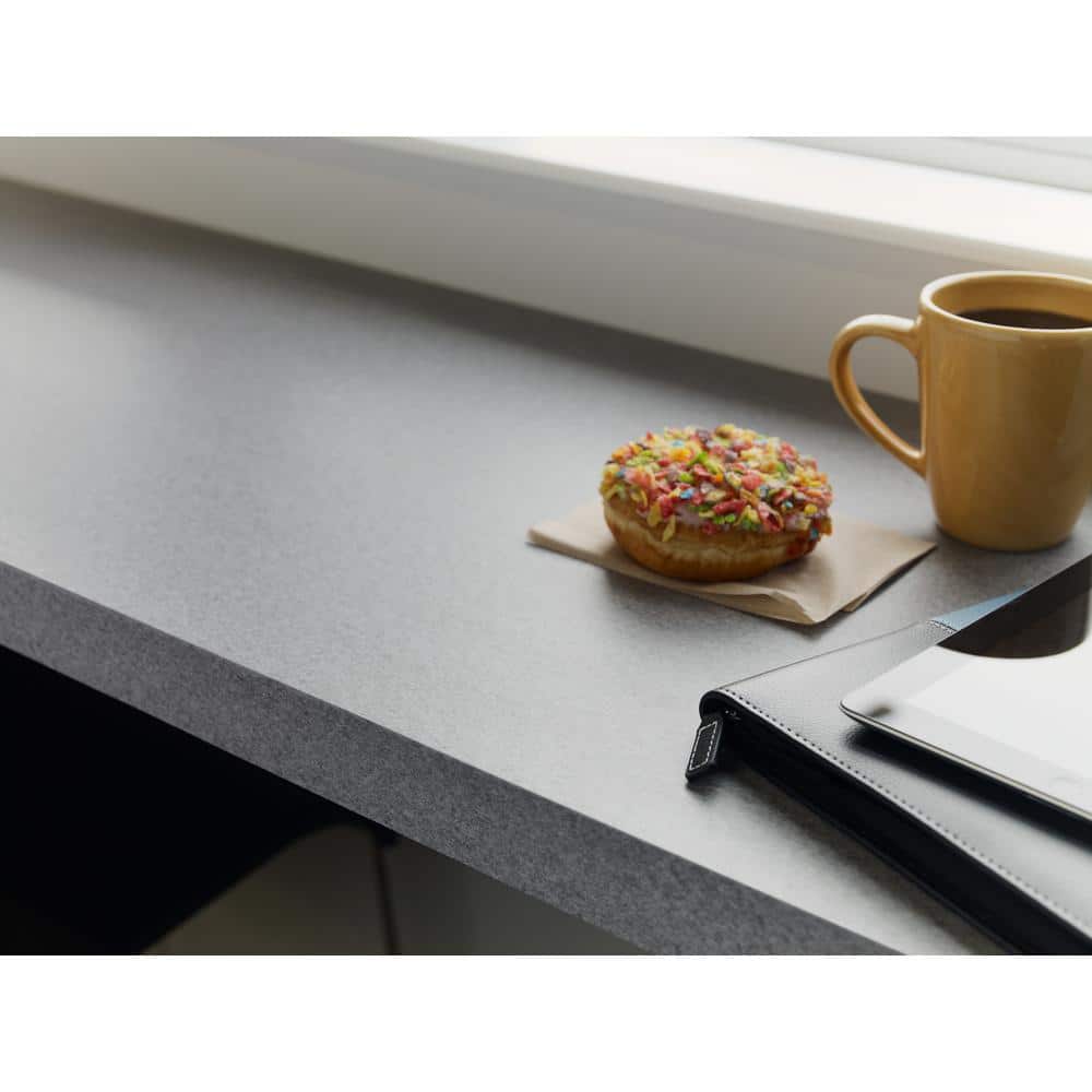 4 ft. x 8 ft. Laminate Sheet in Natural Gray Felt with Matte Finish - Hercitys