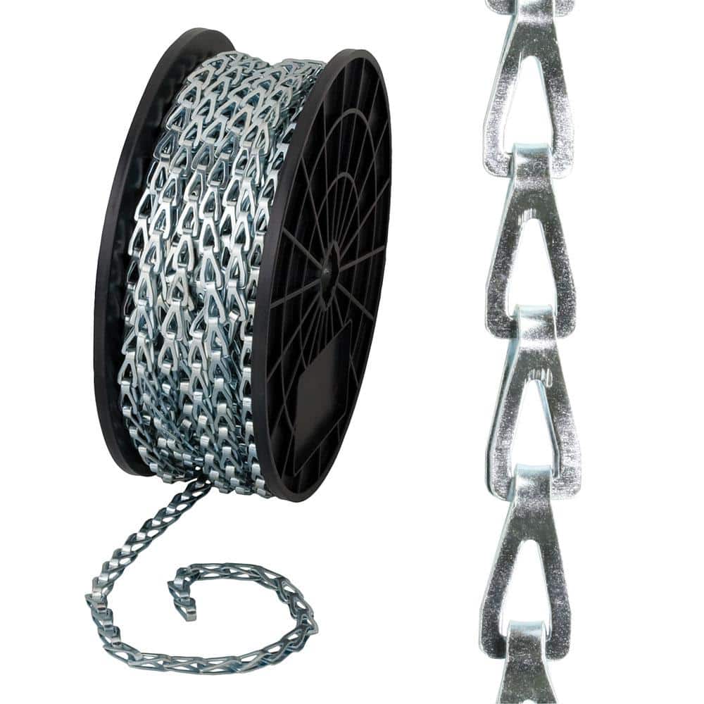 #35 x 100 ft. Zinc Plated Steel Sash Chain - Hercitys