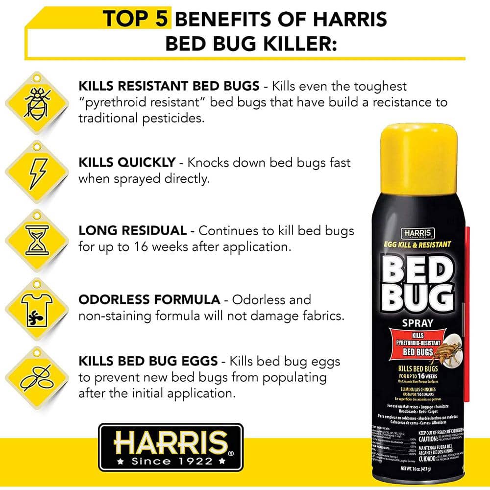 16 oz. Egg Kill and Resistant Bed Bug Spray (2-Pack) - Hercitys