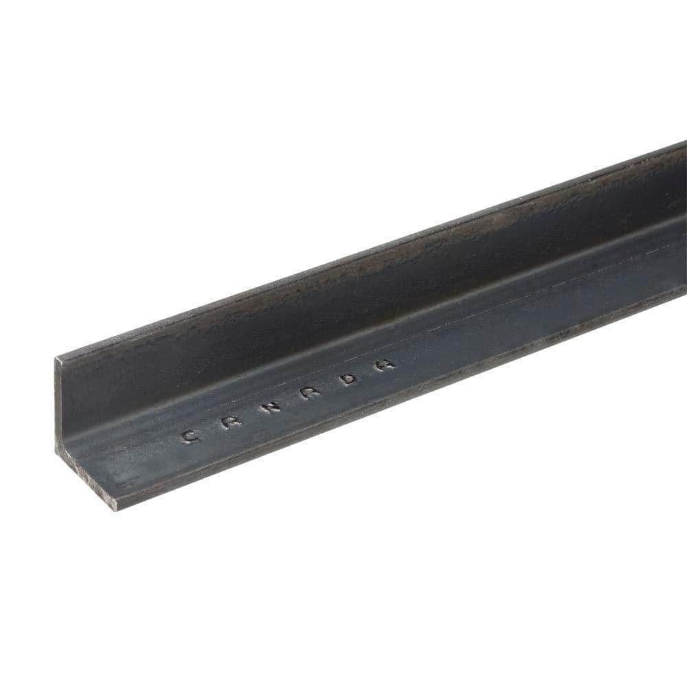 1/2 in. x 6 ft. – 1/8 in. Thick Plain Steel Angle - Hercitys