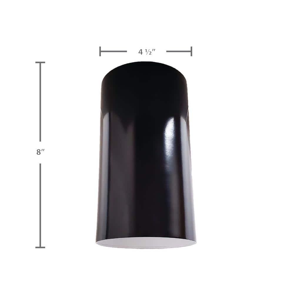 1-Light Black Flush Mount - Hercitys
