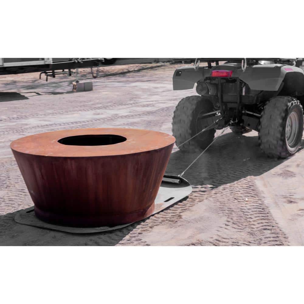 12 cu. ft. Heavy-Duty Material Sled Wheelless Plastic Garden Cart - Hercitys