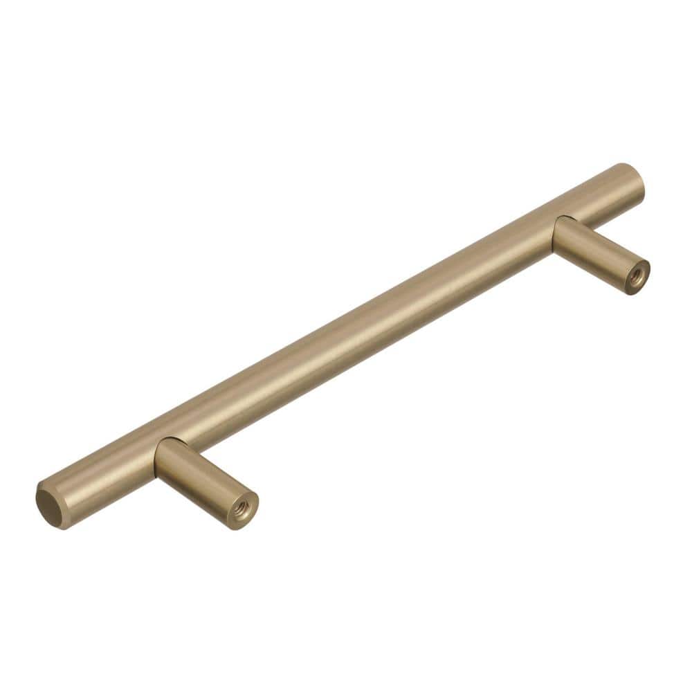10-Pack Bar Pulls 5-1/16 in.  128mm  Modern Golden Champagne Bar Cabinet Pulls - Hercitys