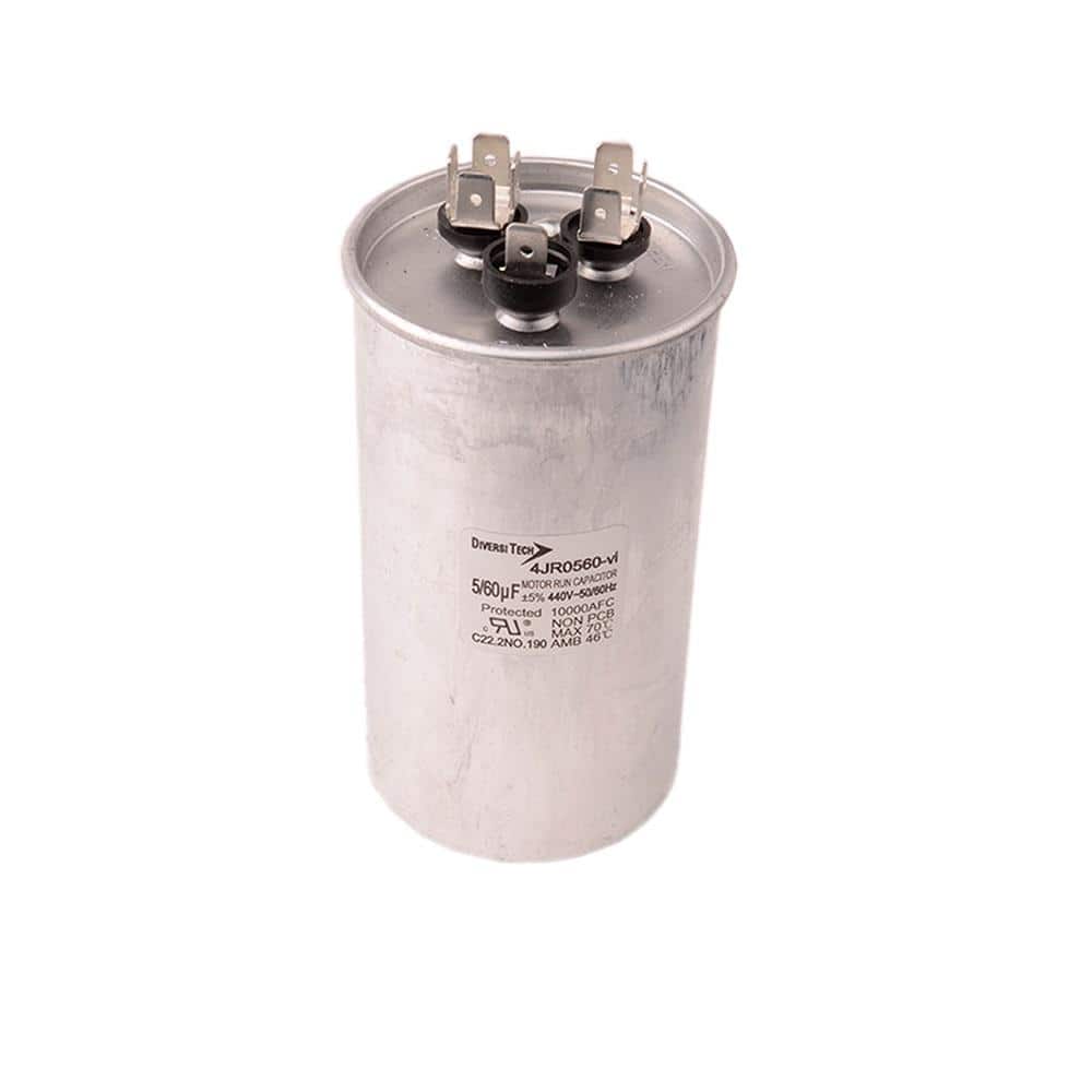 440-Volt 60/5 MFD Motor Run Dual Capacitor - Hercitys