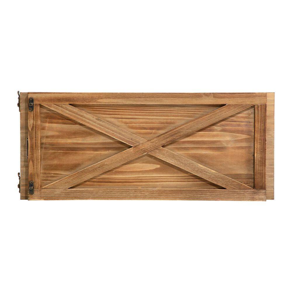 10.98 in .H x 26 in. D Natural Wooden Brown Tree Collar (KD) - Hercitys