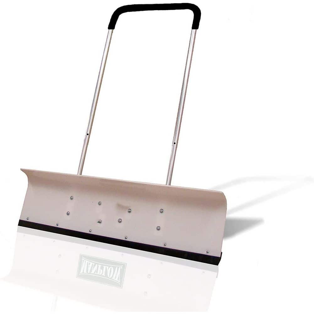 48 in. U-Shaped Metal Handle and Aluminum Blade Snow Shovel -Silver - Hercitys