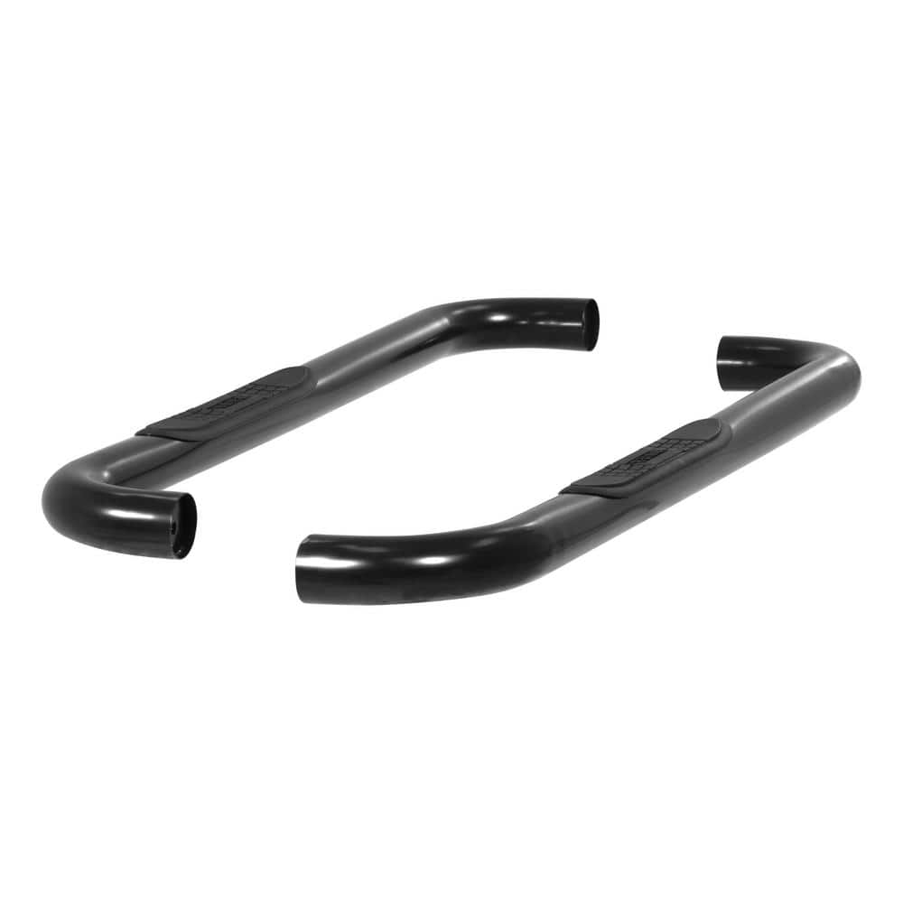 3-Inch Round Black Steel Nerf Bars, No-Drill, Select Ford F-150 - Hercitys