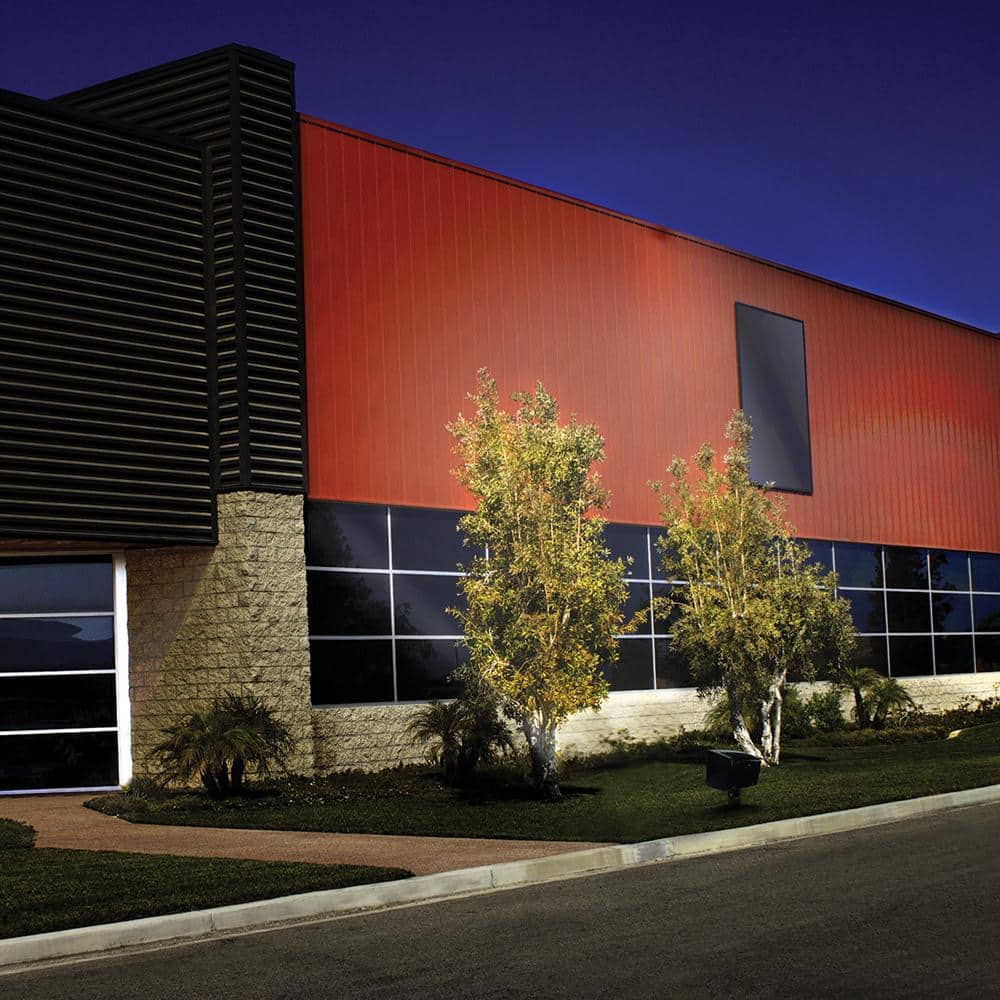 150W Equivalent Bronze Outdoor Integrated LED Flood Light, 5000 Lumens, Dusk to Dawn Light - Hercitys