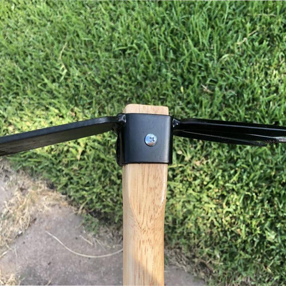 15 in. 3-Tine Black Hand Cultivator with Rust Proof - Hercitys