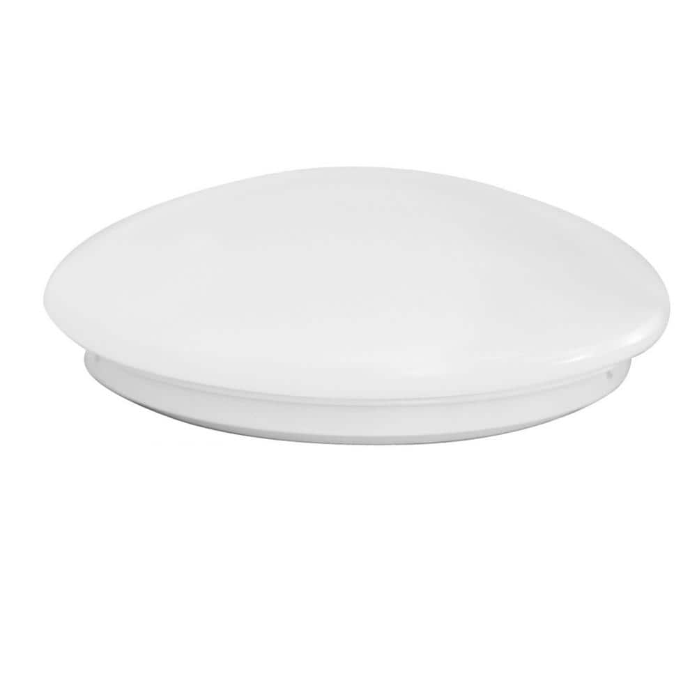 10 in. Integrated LED White Mushroom Flush Mount Ceiling Light 3000K - Hercitys