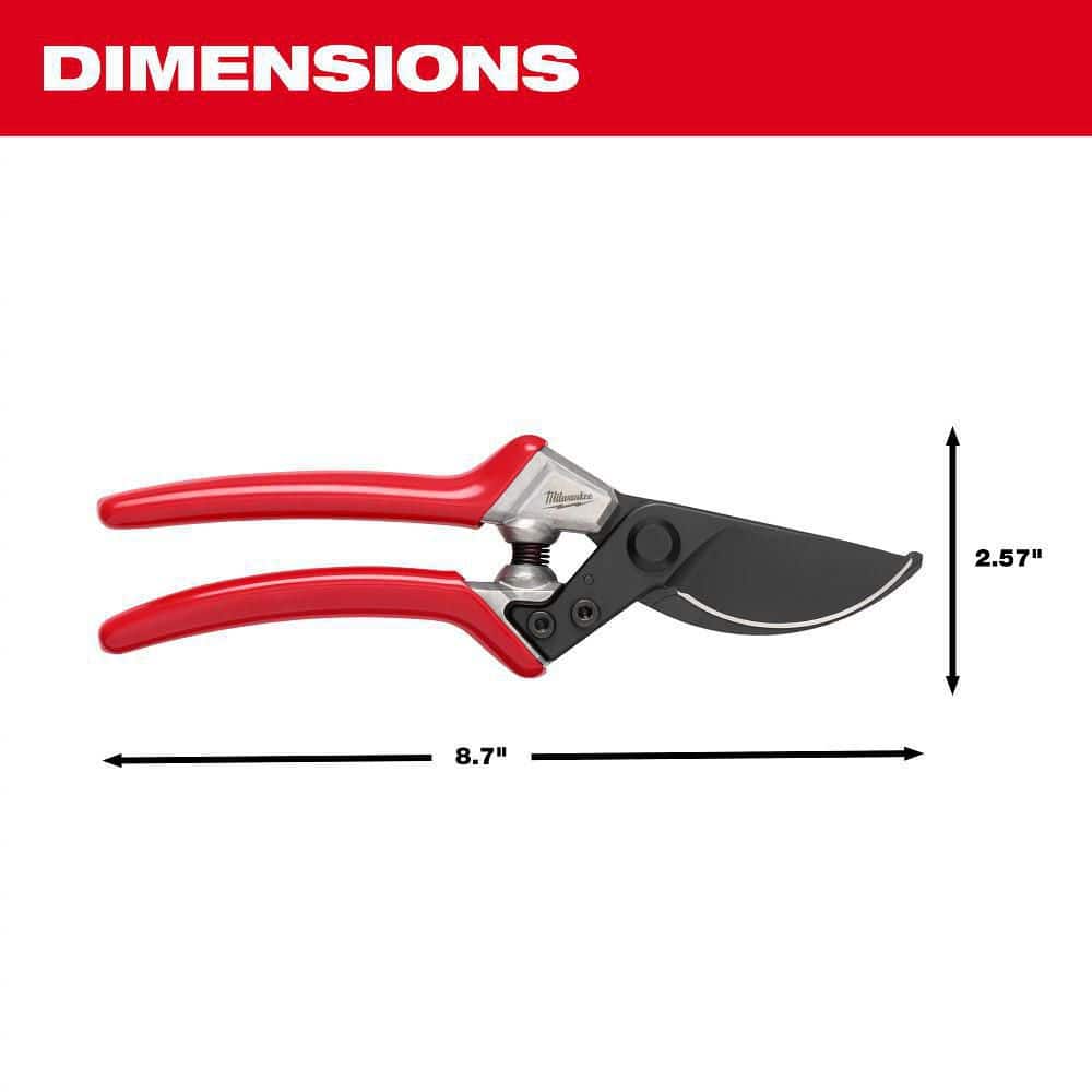 1 in. Cut Capacity High Carbon Steel Blade Bypass Hand Pruner - Hercitys