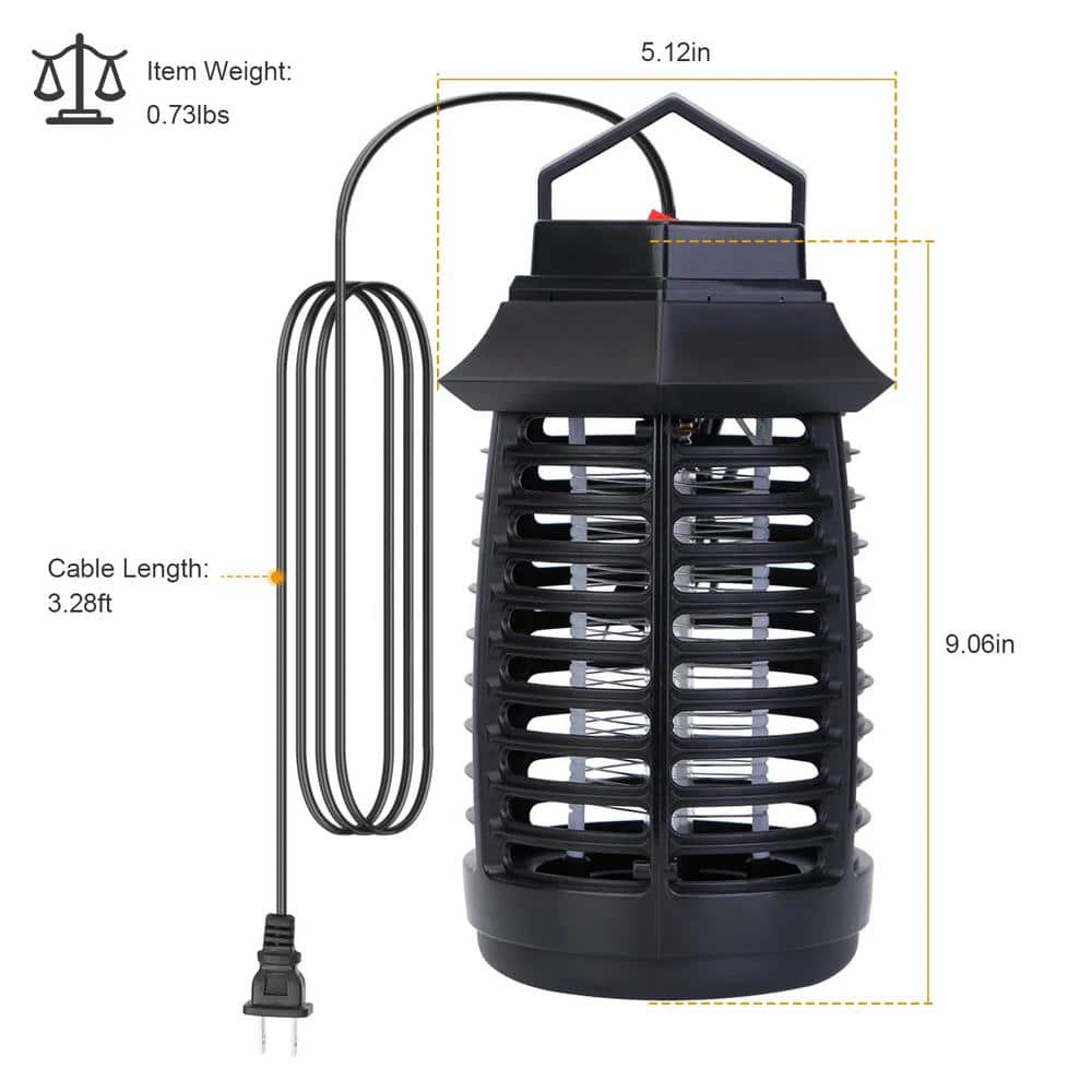 110-Volt Bug Zapper Electric UV LED Blue Light Effective Mosquito Killer Lamp Insect Killer Light Pest Fly Trap Catcher - Hercitys