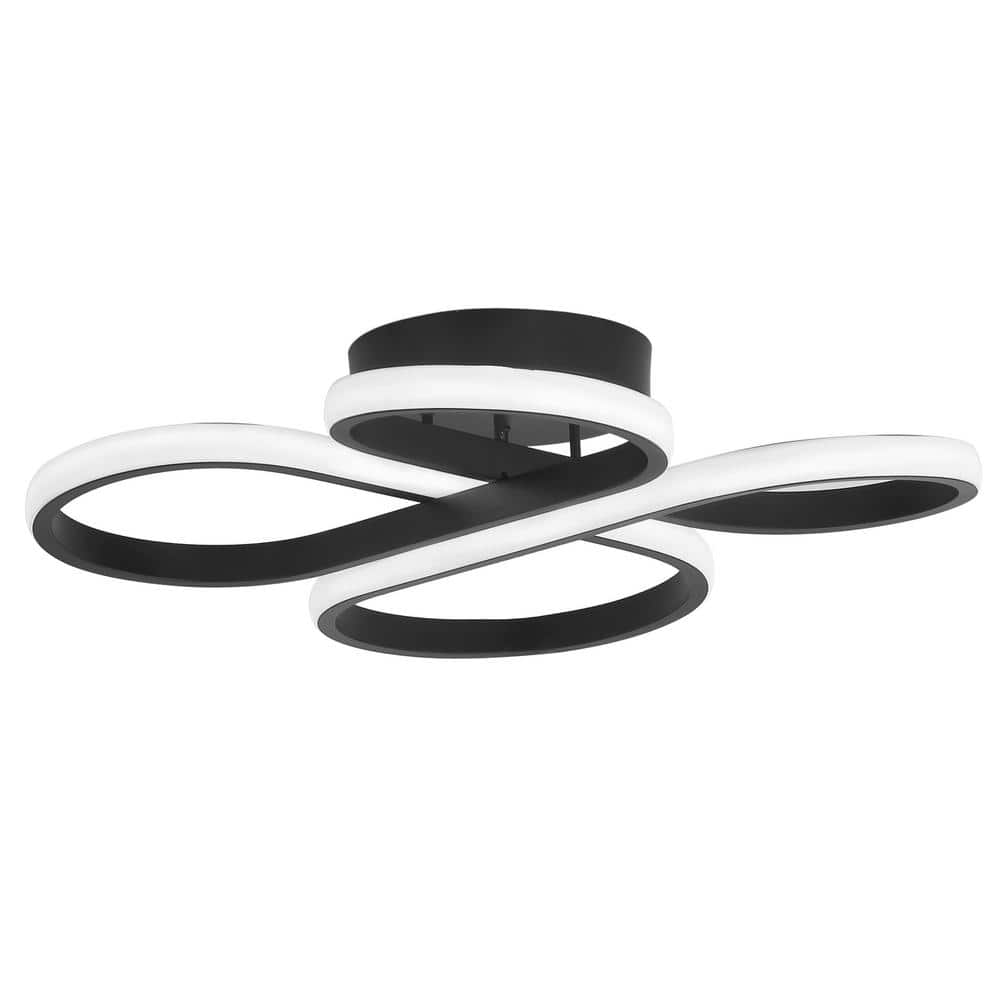 20.47 in. 1-Light Modern Linear Integrated LED Flush Mount Ceiling Lighting Fixtures - Hercitys