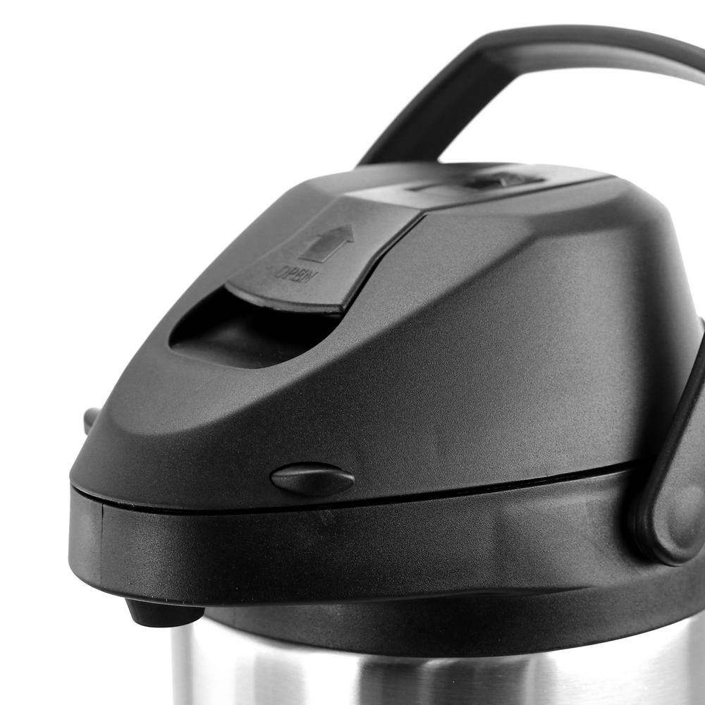 1.3 Gal. Stainless Steel Air Pot Hot Water Dispenser with Single Touch Lever - Hercitys