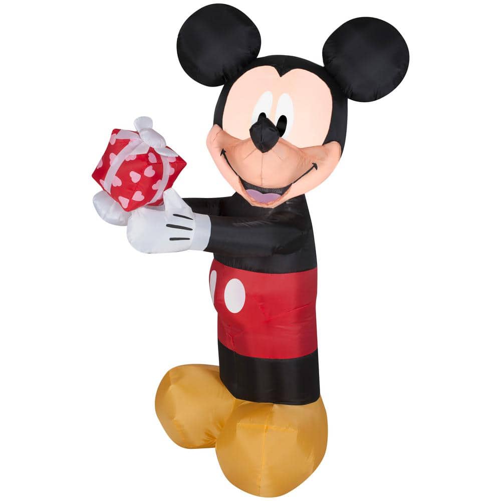 3.5 ft. Tall Airblown Mickey with Present - Hercitys
