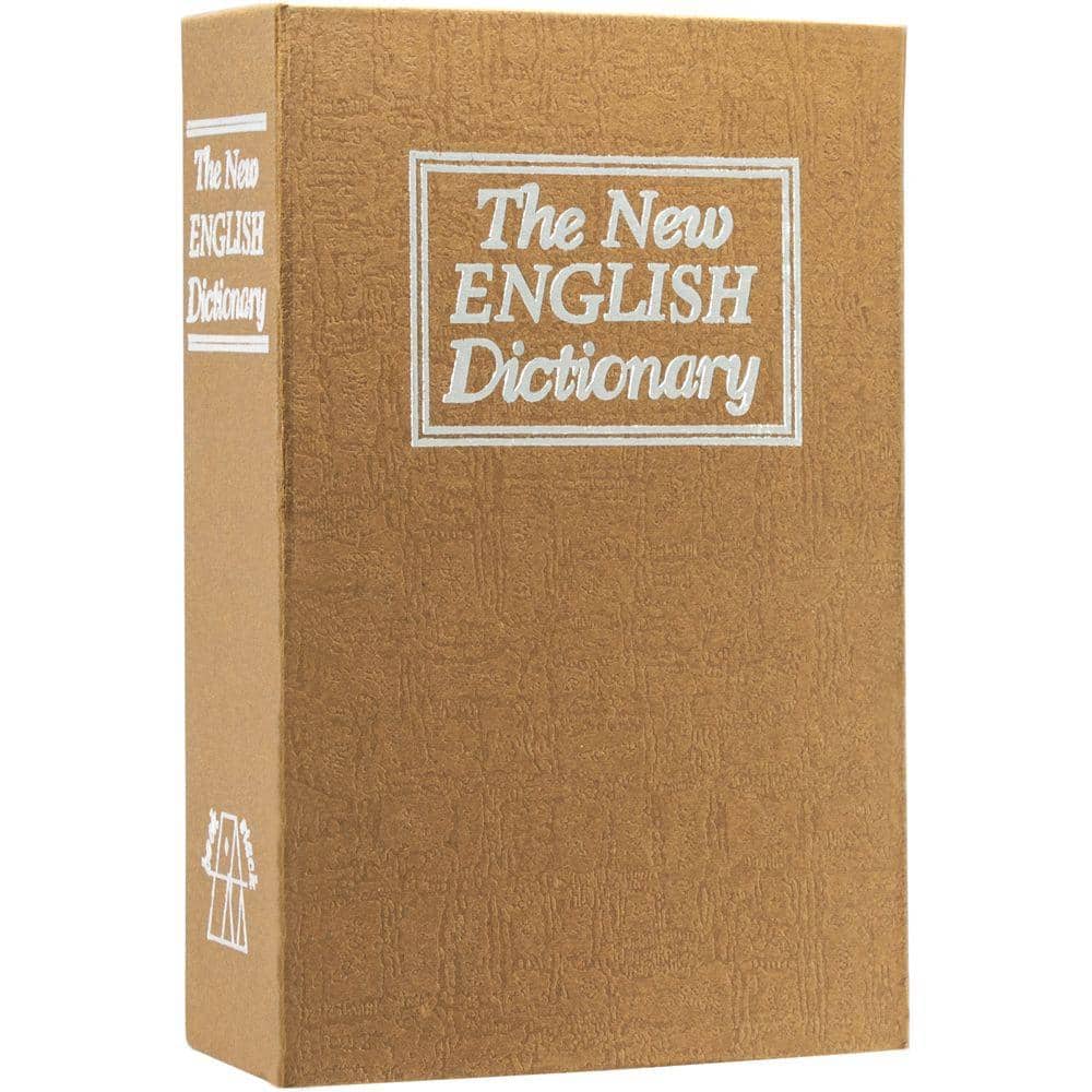 0.02 cu. ft. Steel Book Lock Box Safe with Combination Lock - Hercitys