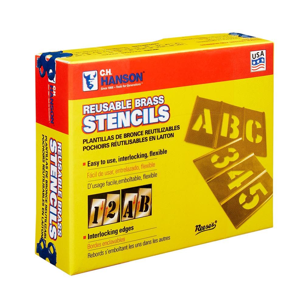 1/2 in. Stencil Set (33-Piece) - Hercitys