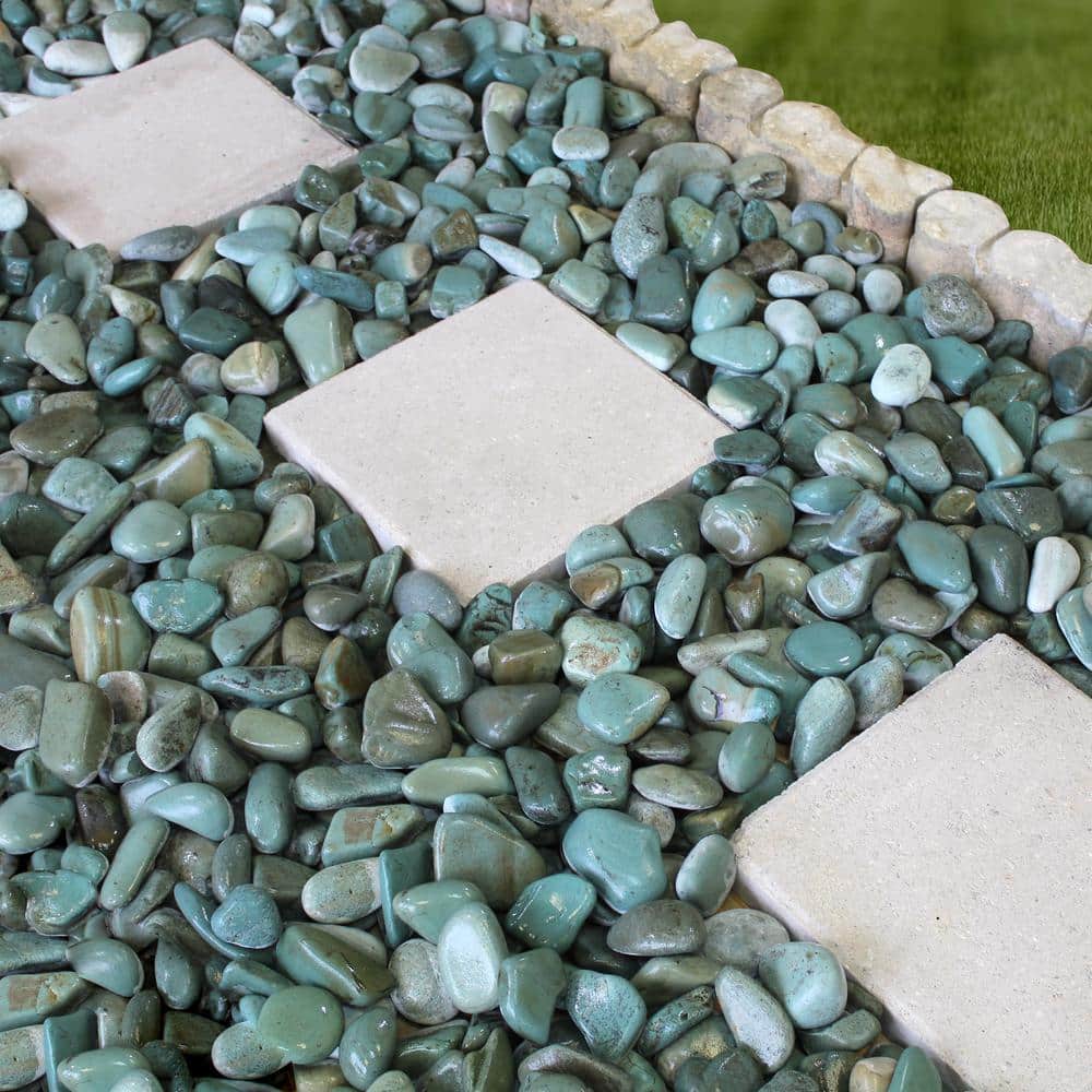 0.25 cu. ft. 1 in – 3 in. Tahiti Green Beach Pebbles - Hercitys