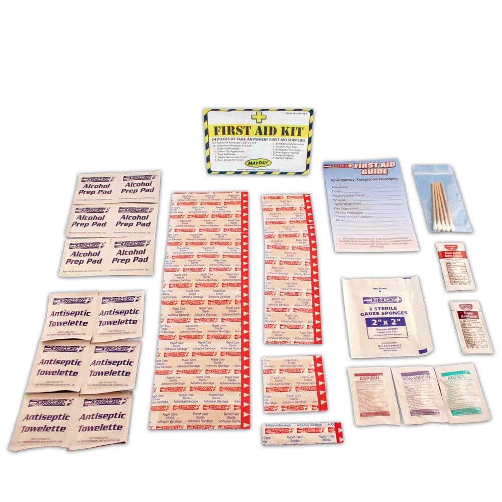 54-Piece First Aid Kit (4-Pack) - Hercitys