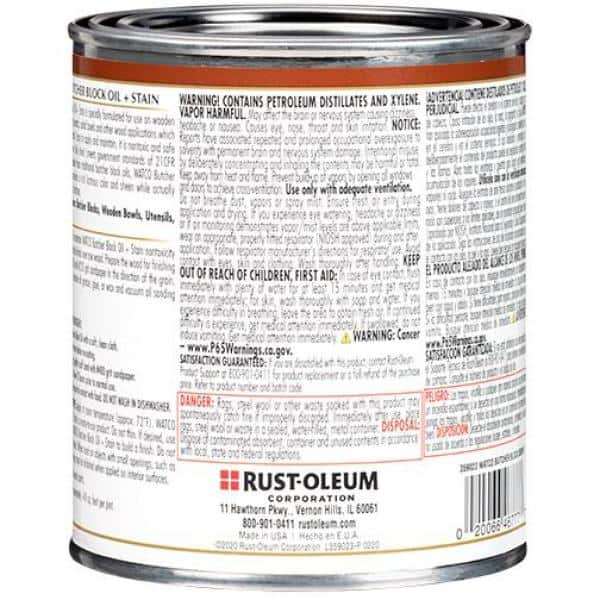 1 Pint Butcher Block Oil in Ebony (4 Pack) - Hercitys