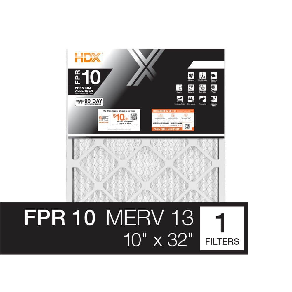 20 in. x 32 in. x 1 in. Premium Pleated Air Filter FPR-10, MERV-13 - Hercitys