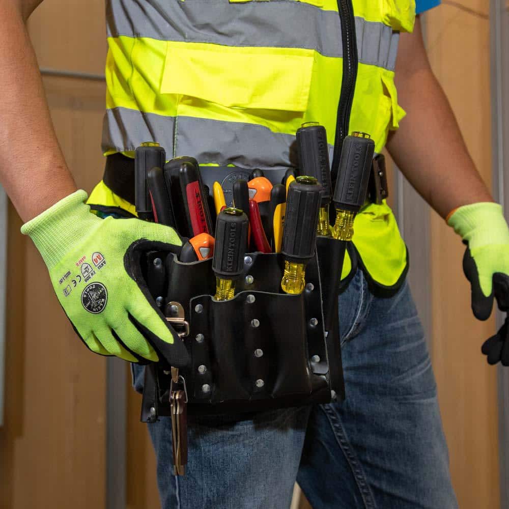 10-Pocket Leather Tool Pouch - Hercitys