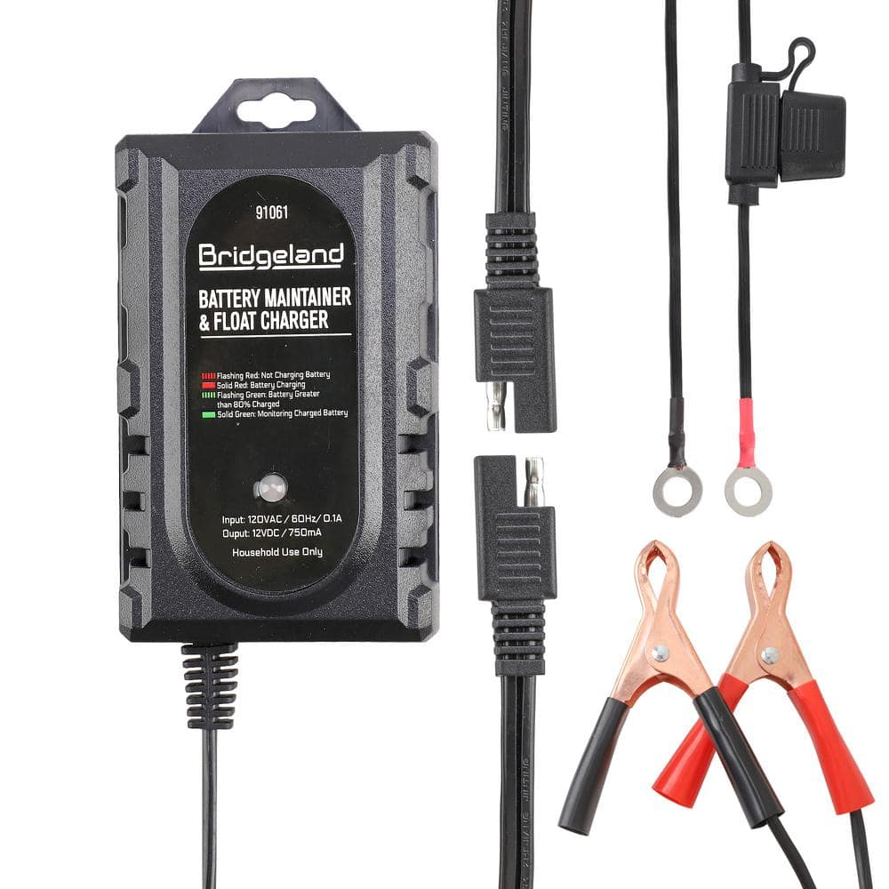 12 ft. 12-Volt Car-To-Car Battery Maintainer and Float Charger - Hercitys