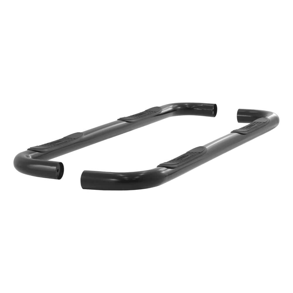 3-Inch Round Black Steel Nerf Bars, No-Drill, Select Dodge, Ram Dakota - Hercitys