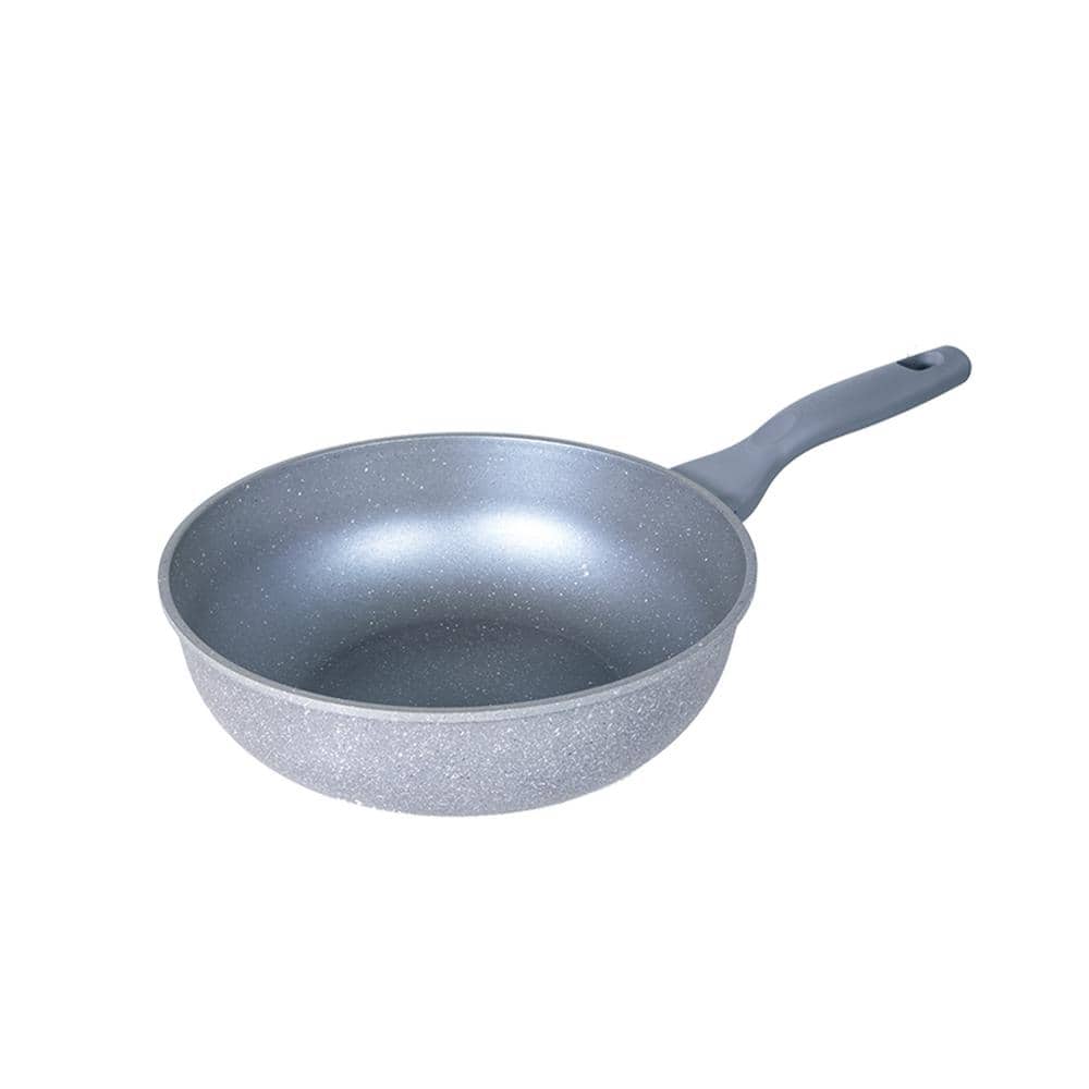 10 in. Marble Die-Cast Nonstick Induction Safe Wok Pan (26 cm) - Hercitys