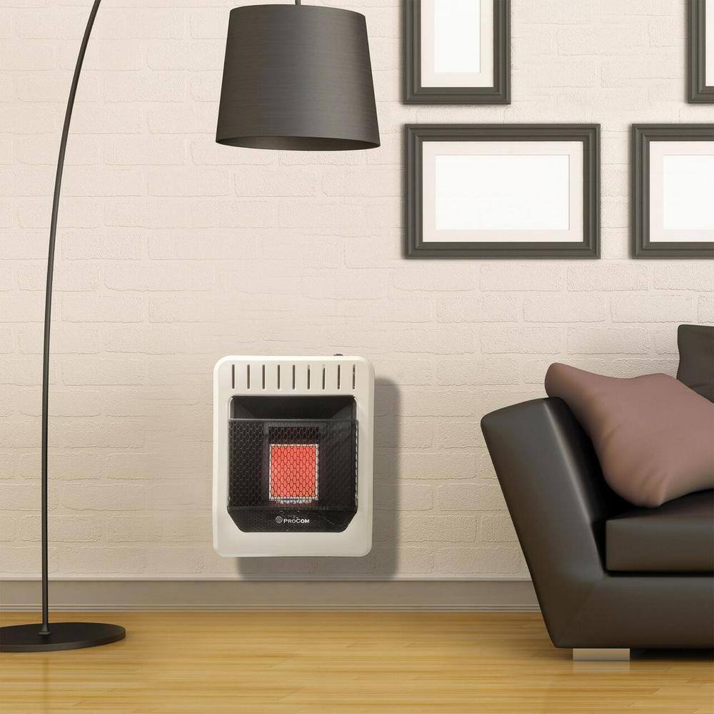 10,000 BTU Infrared Propane Gas Space Heater Vent Free - Hercitys