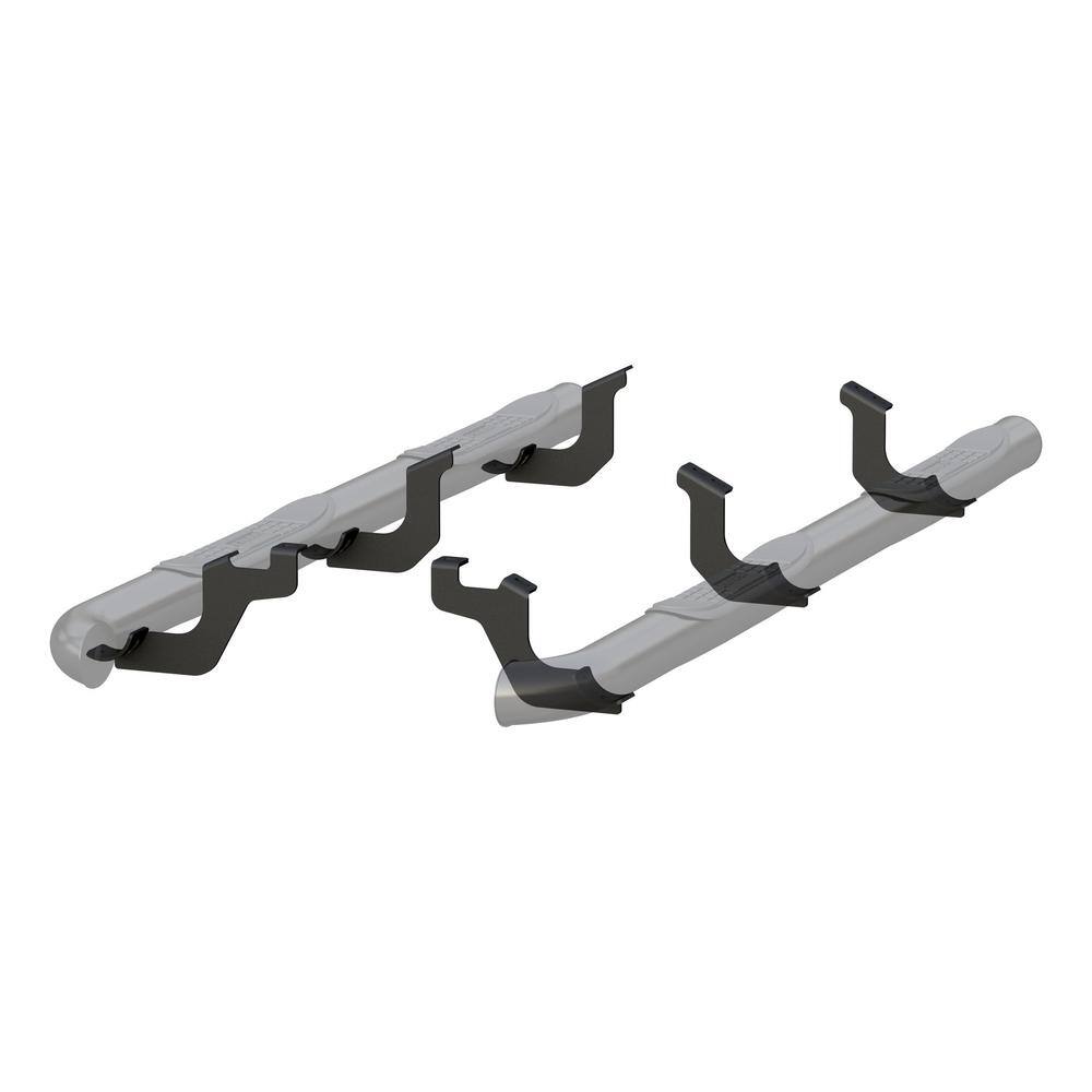 3-Inch Round Black Steel Nerf Bars, No-Drill, Select Toyota 4Runner - Hercitys