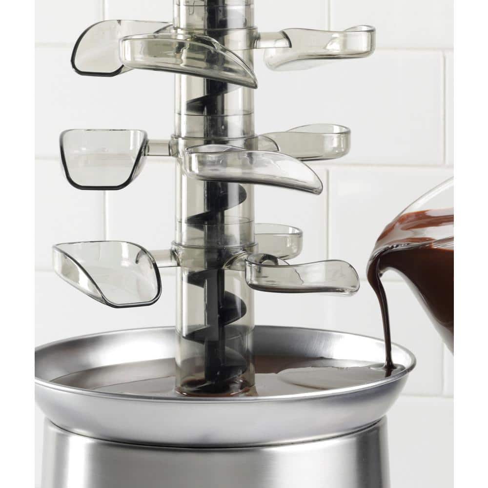 1 qt. Stainless Steel Cascading Chocolate Fondue Pot - Hercitys