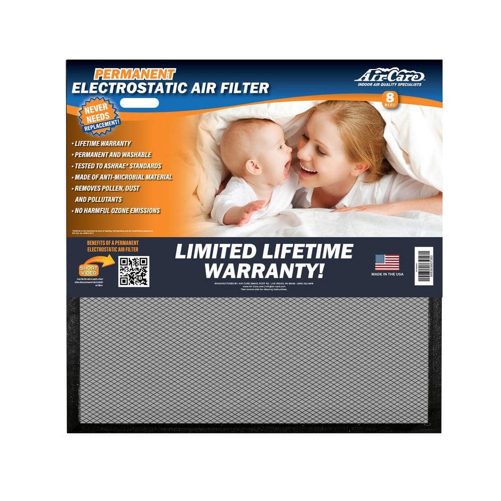 12 in. x 12 in. x 1 in. Flexible Permanent Washable Air Filter MERV 8 - Hercitys