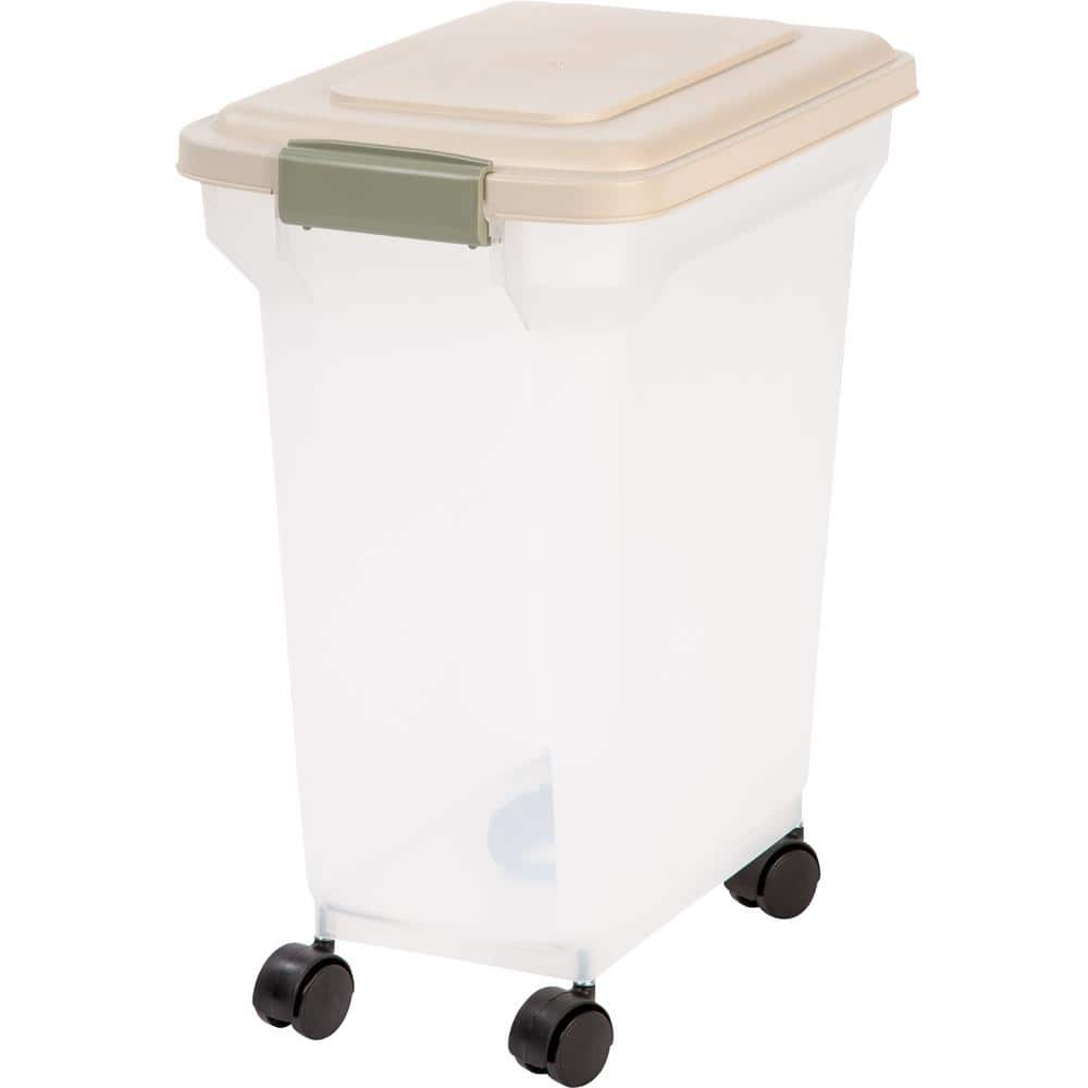 28 Qt. Airtight Pet Food Storage in Almond - Hercitys