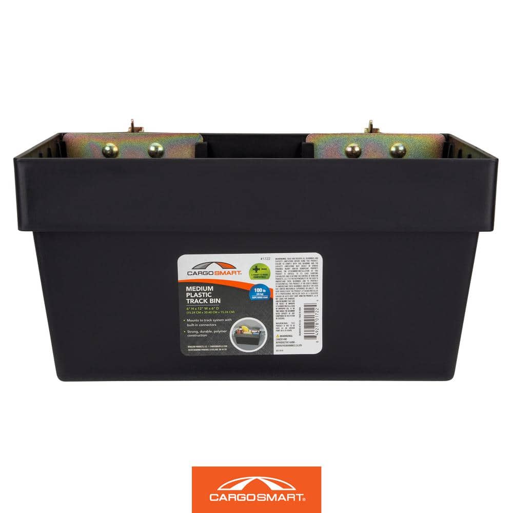 12 in. W x 6 in. H Medium Plastic Track Bin - Hercitys