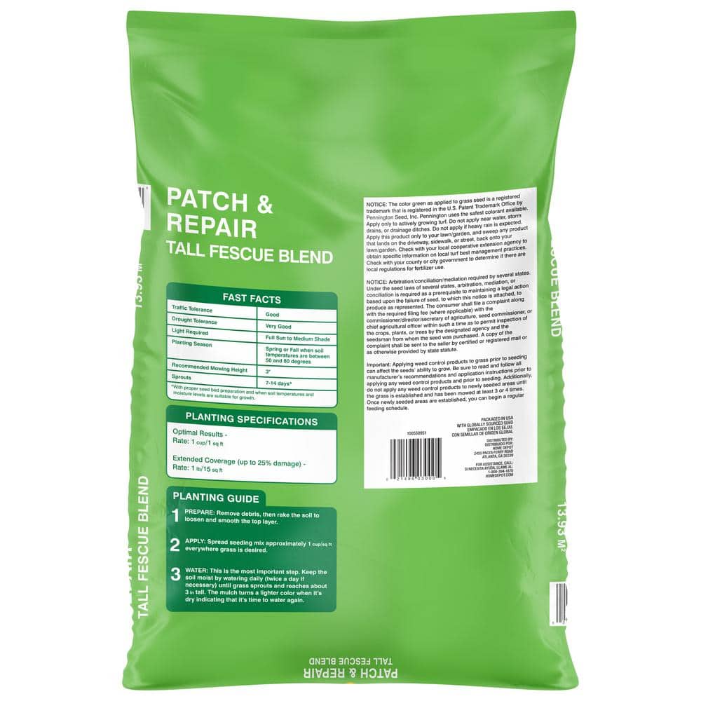 10 lbs. Patch and Repair Tall Fescue Grass Seed Mix - Hercitys