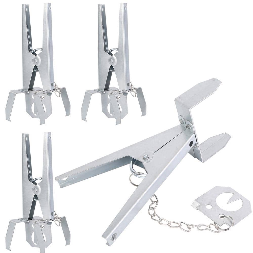 4-Pack Reusable Mole Traps with Scissor Jaw Mole Killers Effective Mole Clips for Vegetable Shed Field Garden Yard Cage - Hercitys