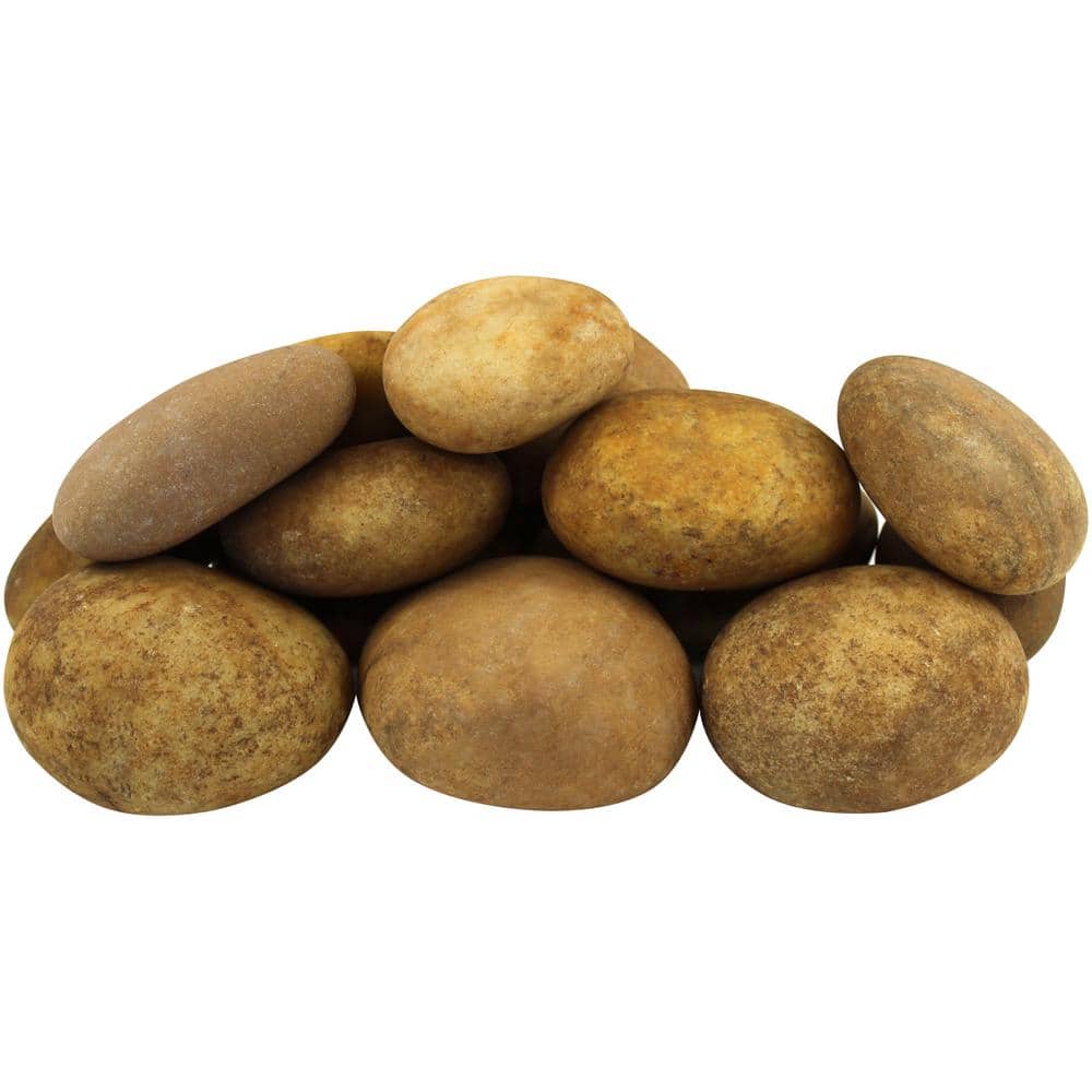 0.4 cu. ft. 1 in. x 3 in. Royal Tan River Pebbles - Hercitys