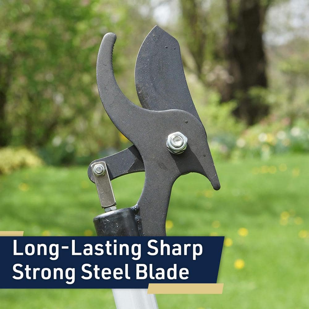 59 in. Long Reach Pruner with Rotating Head and Sharp Bypass Loppers-Tree Trimmer Pruning Shears - Hercitys
