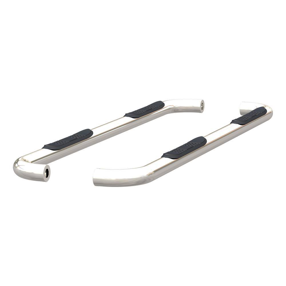 3-Inch Round Polished Stainless Steel Nerf Bars, No-Drill, Select Ram 1500 - Hercitys