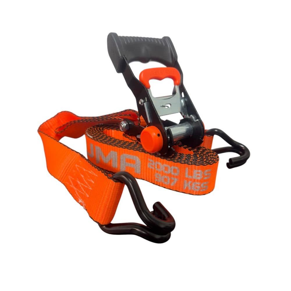 1.5 in. x 15 ft. Kuma Heavy Duty Reflective Ratchet Strap 2,000LBS WLL 2-Pack - Hercitys