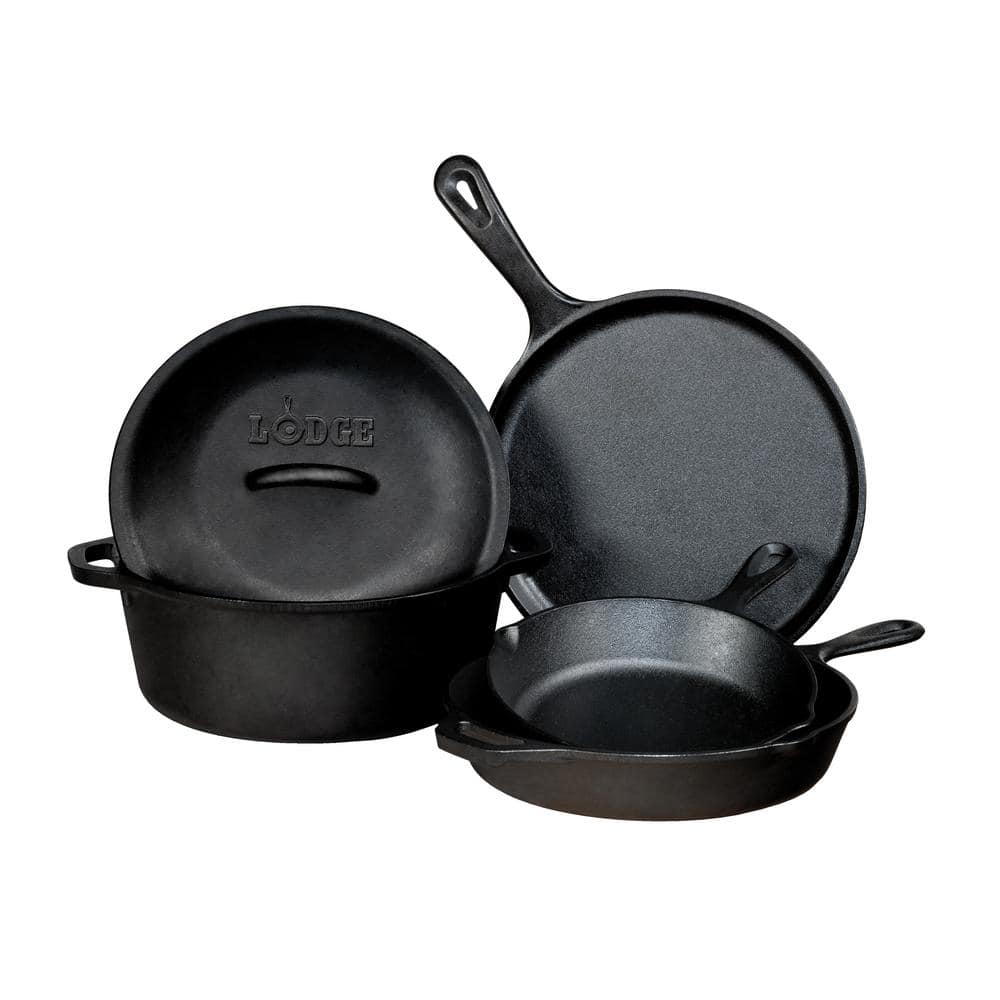 5-Piece Cast Iron Cookware Set - Hercitys