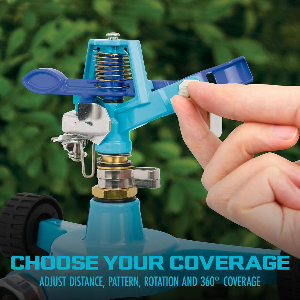 10 in. Indestructible Zinc Impulse 360-Degree Sprinkler - Hercitys