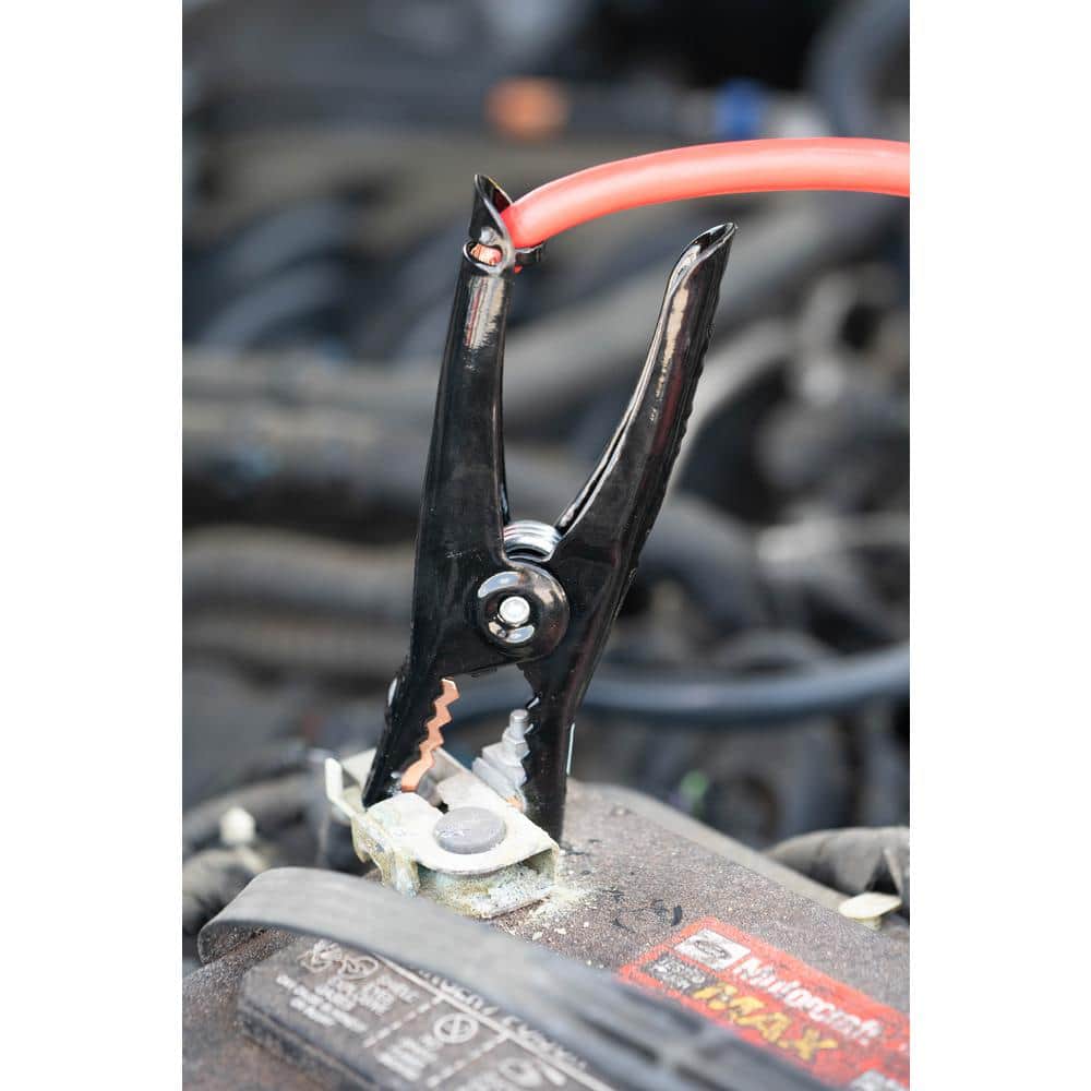 16 ft. 4-Gauge 400 Amp Red Booster Cables - Hercitys