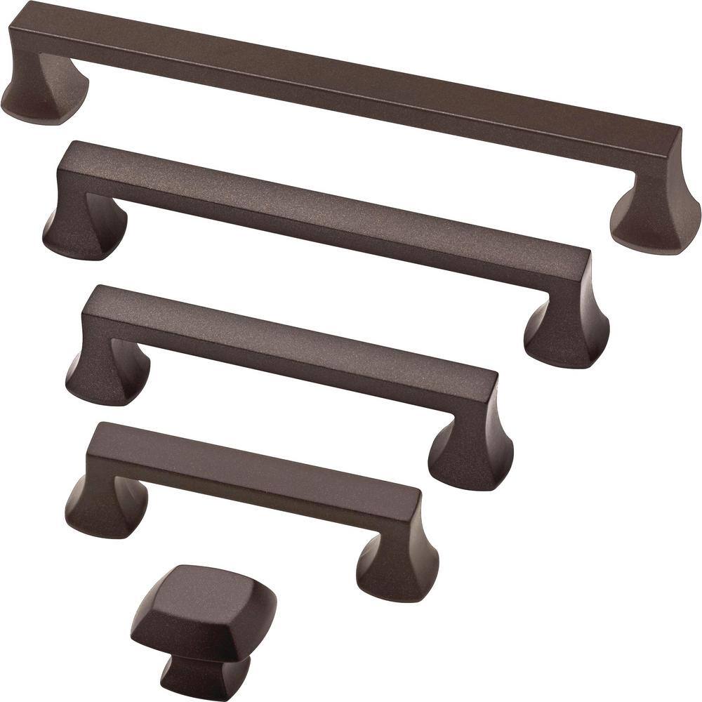 10-Pack Mandara 1-1/4in. (32 mm) Classic Cocoa Bronze Square Cabinet Knobs - Hercitys