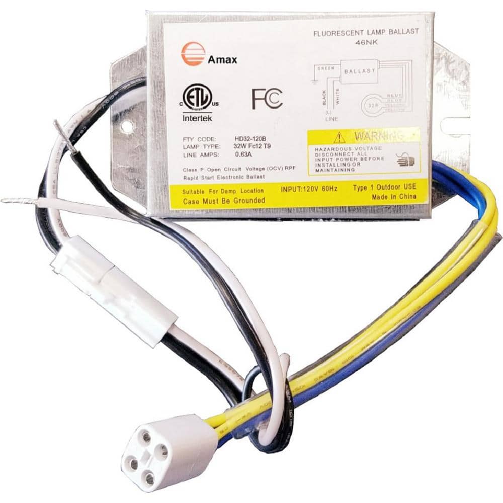 120-Volt 4.31 in. Electronic Ballast 1 Lamp FC12T9/T5 - Hercitys