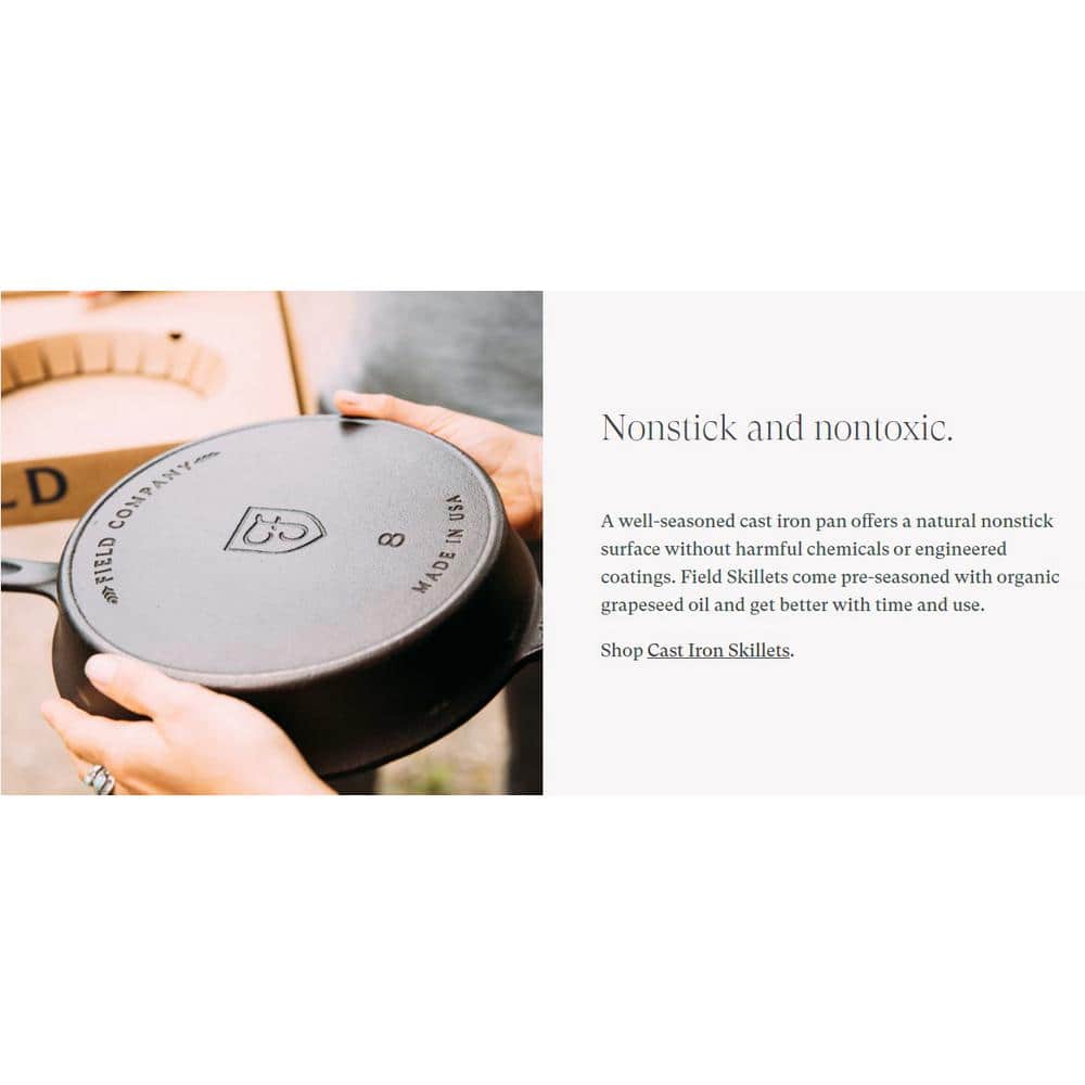 10-1/4 in. No. 8 Cast Iron Skillet - Hercitys