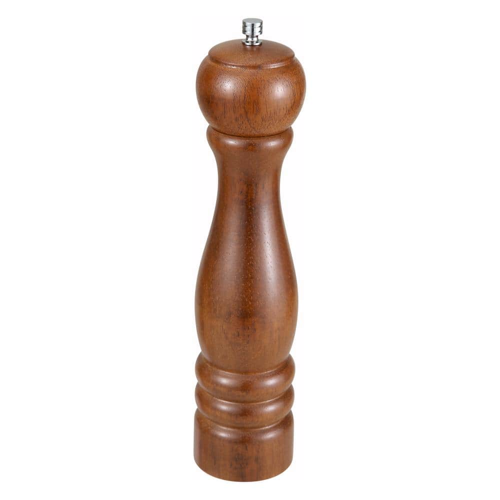 10 in. Oak Wood Finish Traditional Pepper Mill - Hercitys