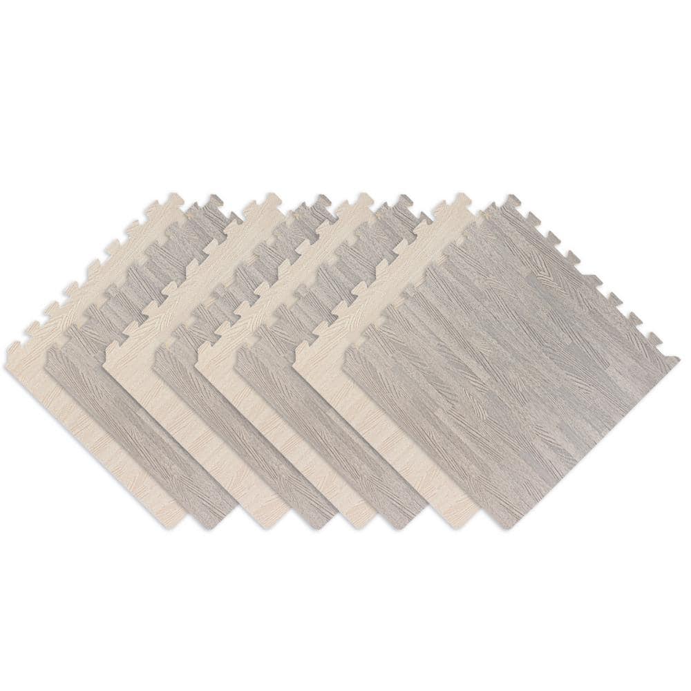 24 in. x 24 in. x 0.47 in. Multi-Colored EVA Interlocking Foam Floor Mat 32 sq ft. (8-Tiles Per Case) - Hercitys