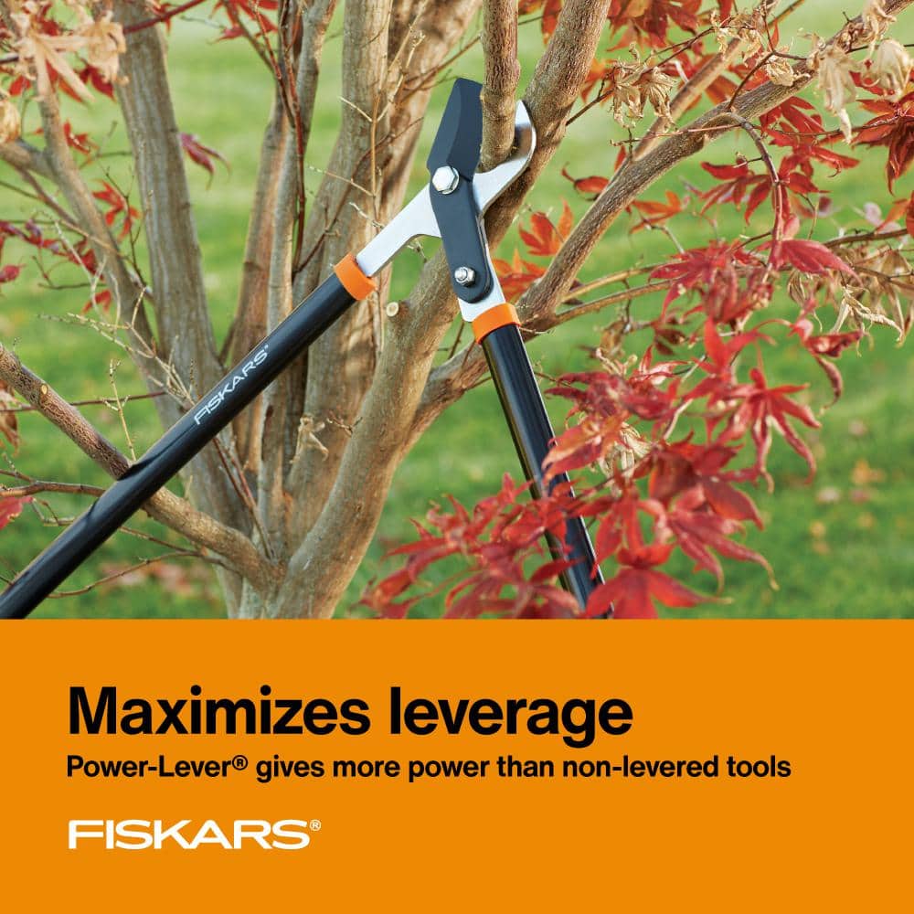 1-3/4 in. Cut Capacity Steel Blade, 28 in. Power-Lever Bypass Lopper with SoftGrip Handles - Hercitys